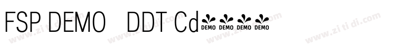 FSP DEMO   DDT Cd字体转换